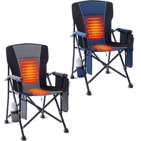 Outdoor camping portable heated folding chair Heated camping fishing chair