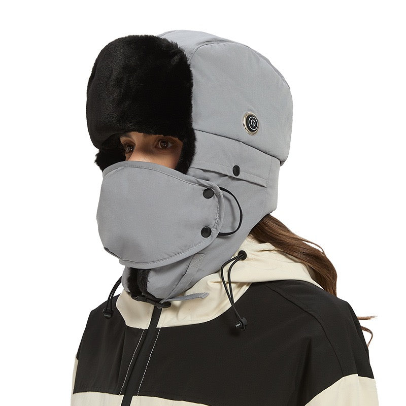 LITEGUEST Heated Trapper Hat – USB Rechargeable Winter Hat for Outdoor