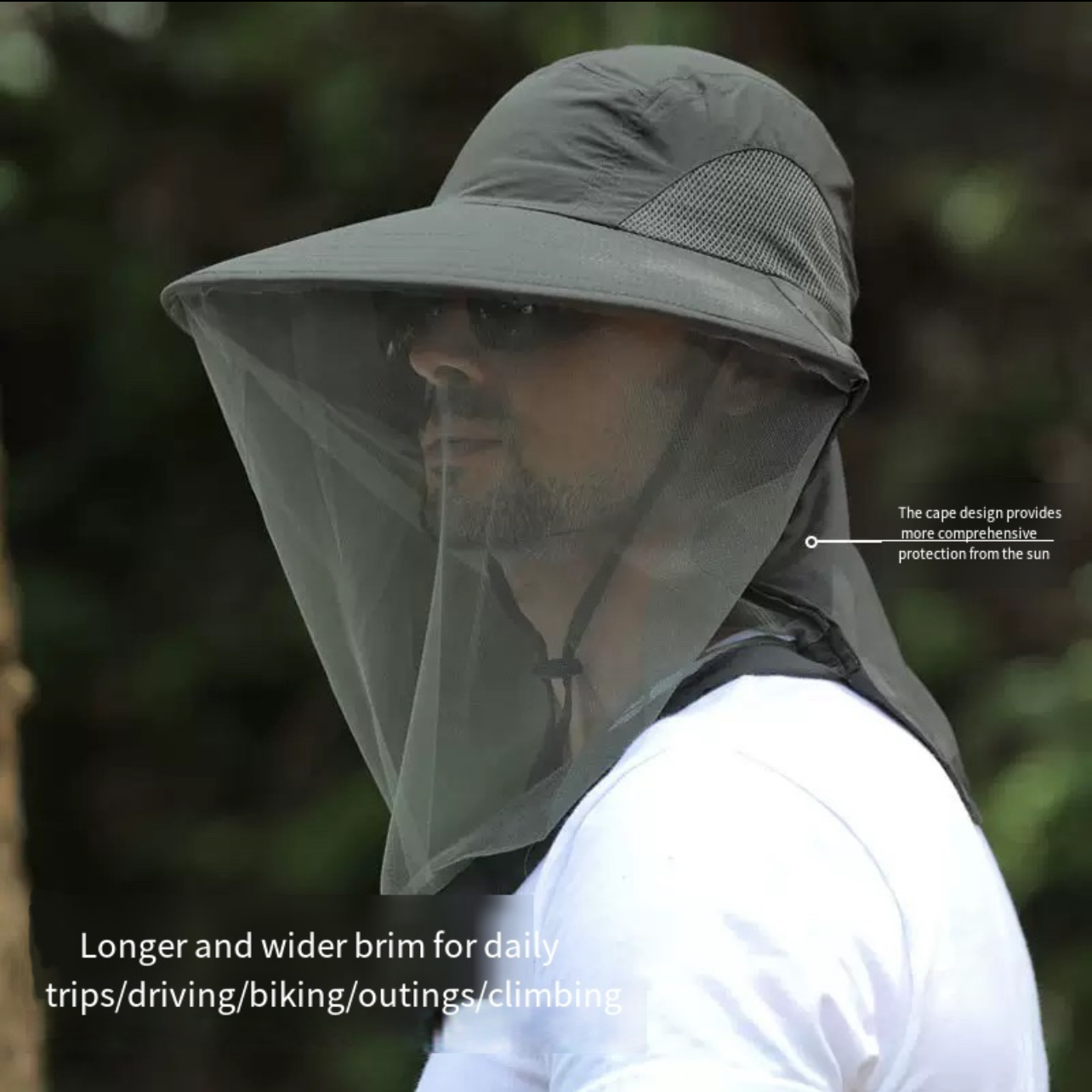 LITEGUEST™ Mosquito-Proof Fishing Hat – UV & Insect Protection