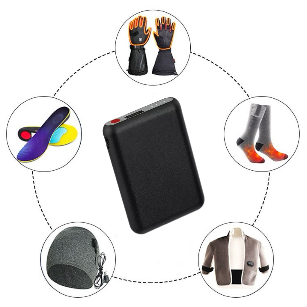 LITEGUEST Mini 5000mAh Power Bank Set with 3 Heat Levels & App Control