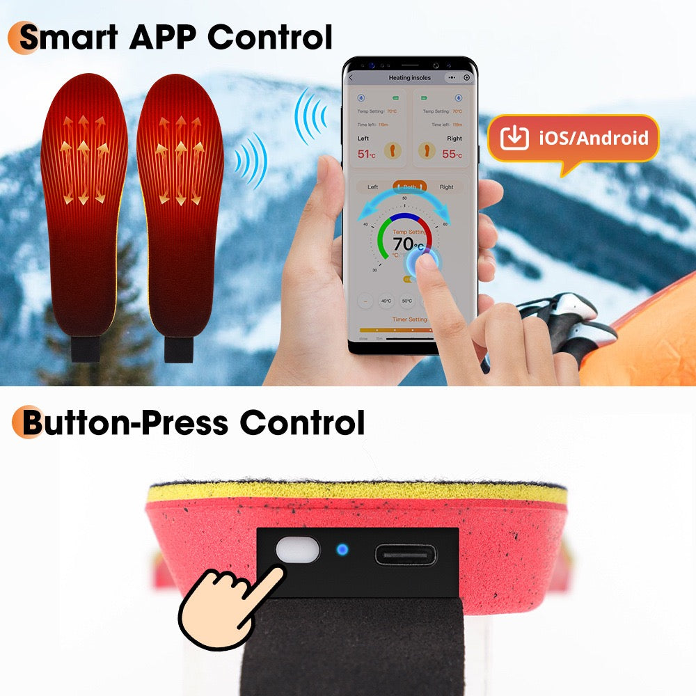 LITEGUEST App-Controlled Heated Insoles – Smart Winter Foot Warmers