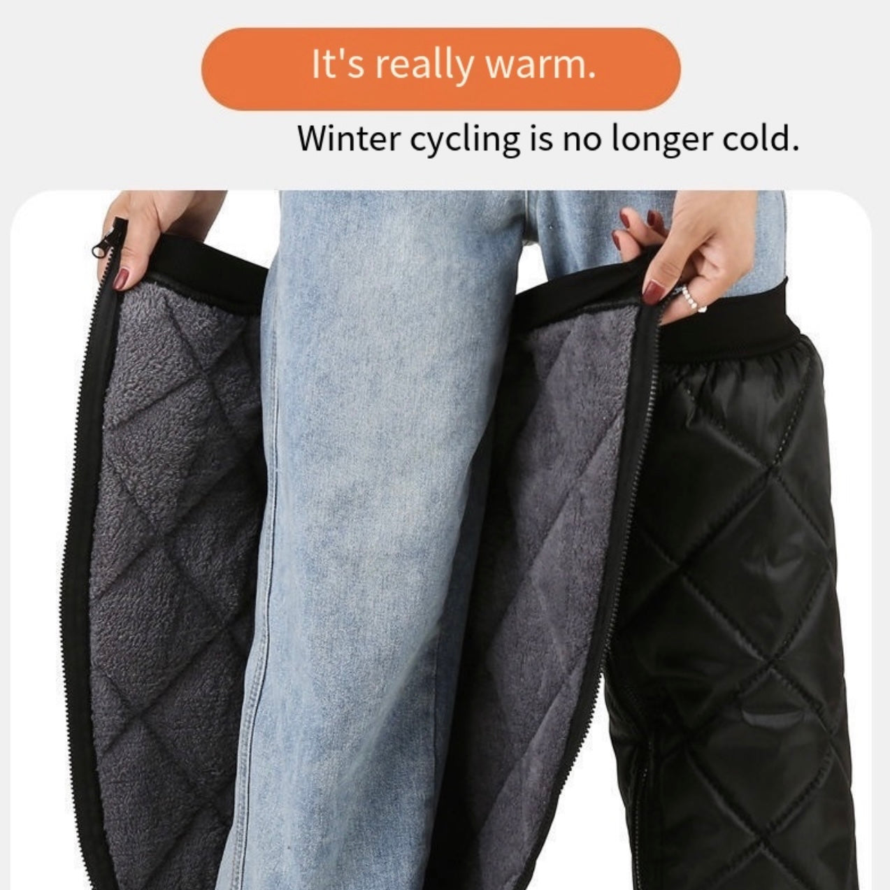 LITEGUEST Winter Motorcycle Windproof Knee Guards Cold Protection