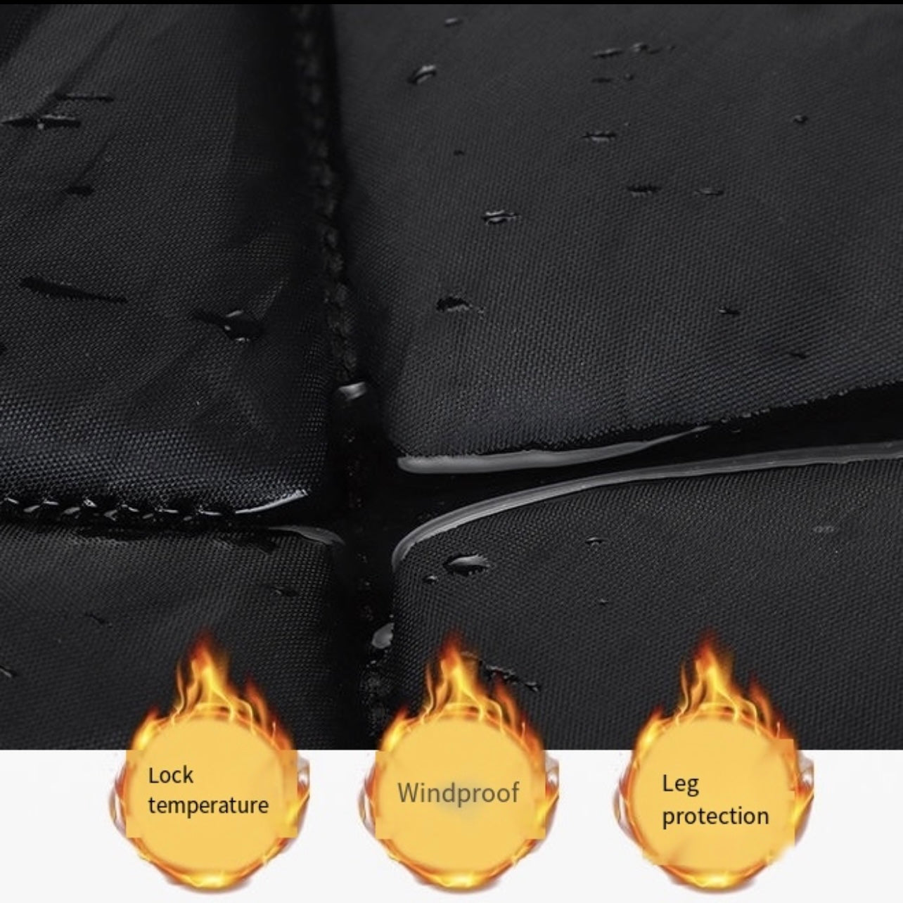 LITEGUEST Winter Motorcycle Windproof Knee Guards Cold Protection