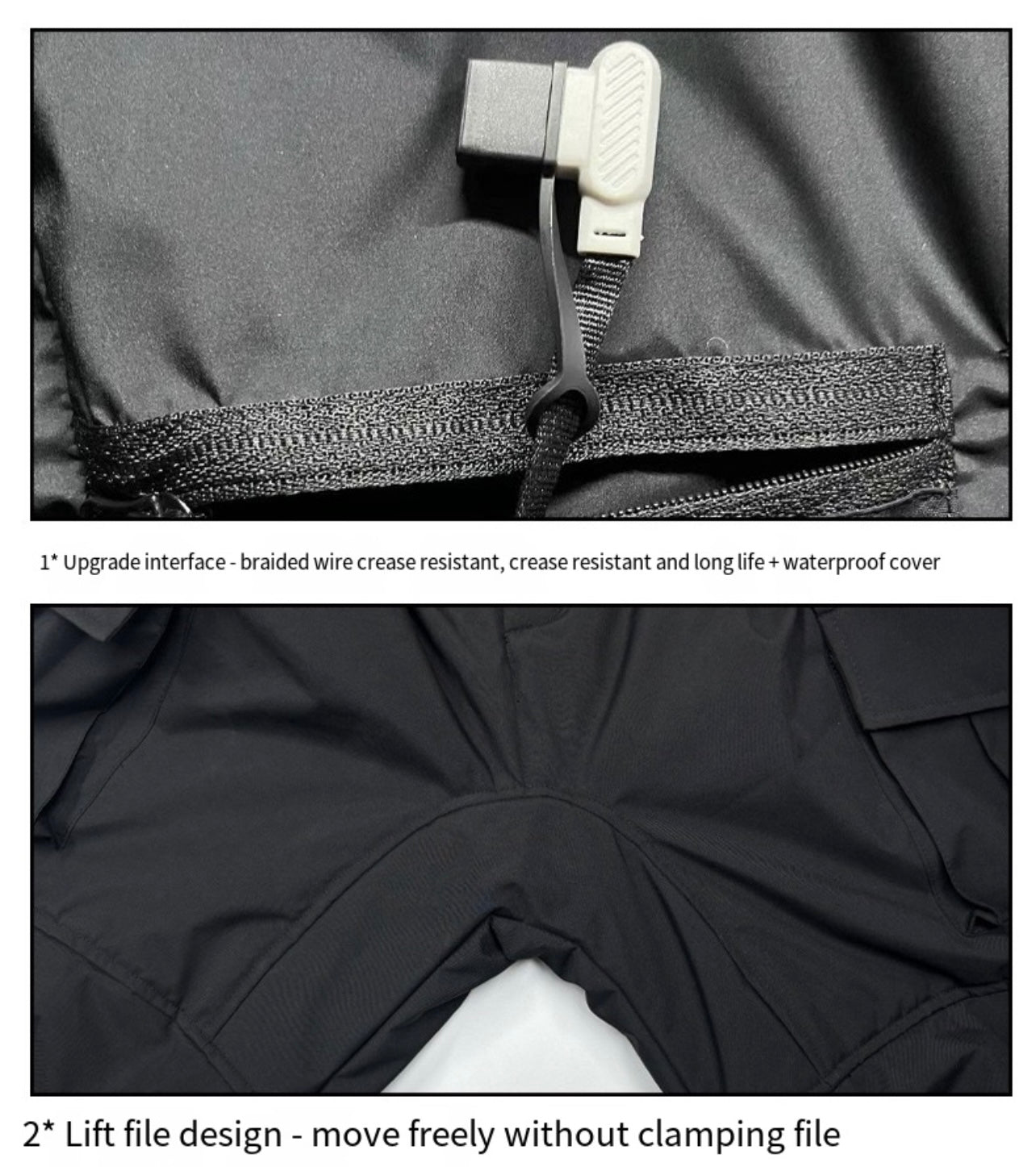 Thickened Winter Thermal Cycling Pants with Multiple Pockets and 18 Heating Zones Heated Pants With Portable Charger