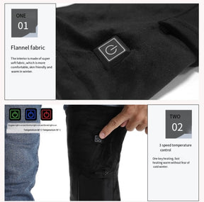 USB-Powered Heated Knee and Elbow Brace: Three-Level Temperature Control for Outdoor Cold Protection and Sports