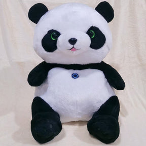 Heated Panda Plush Pillow Winter Warming Cushion for Home