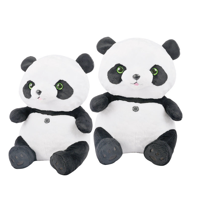 Heated Panda Plush Pillow Winter Warming Cushion for Home