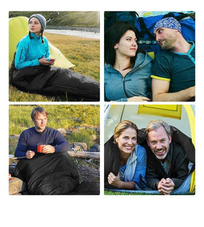 Double Size heated sleeping bag 5V heated camping electric heating USB extended sleeping bag