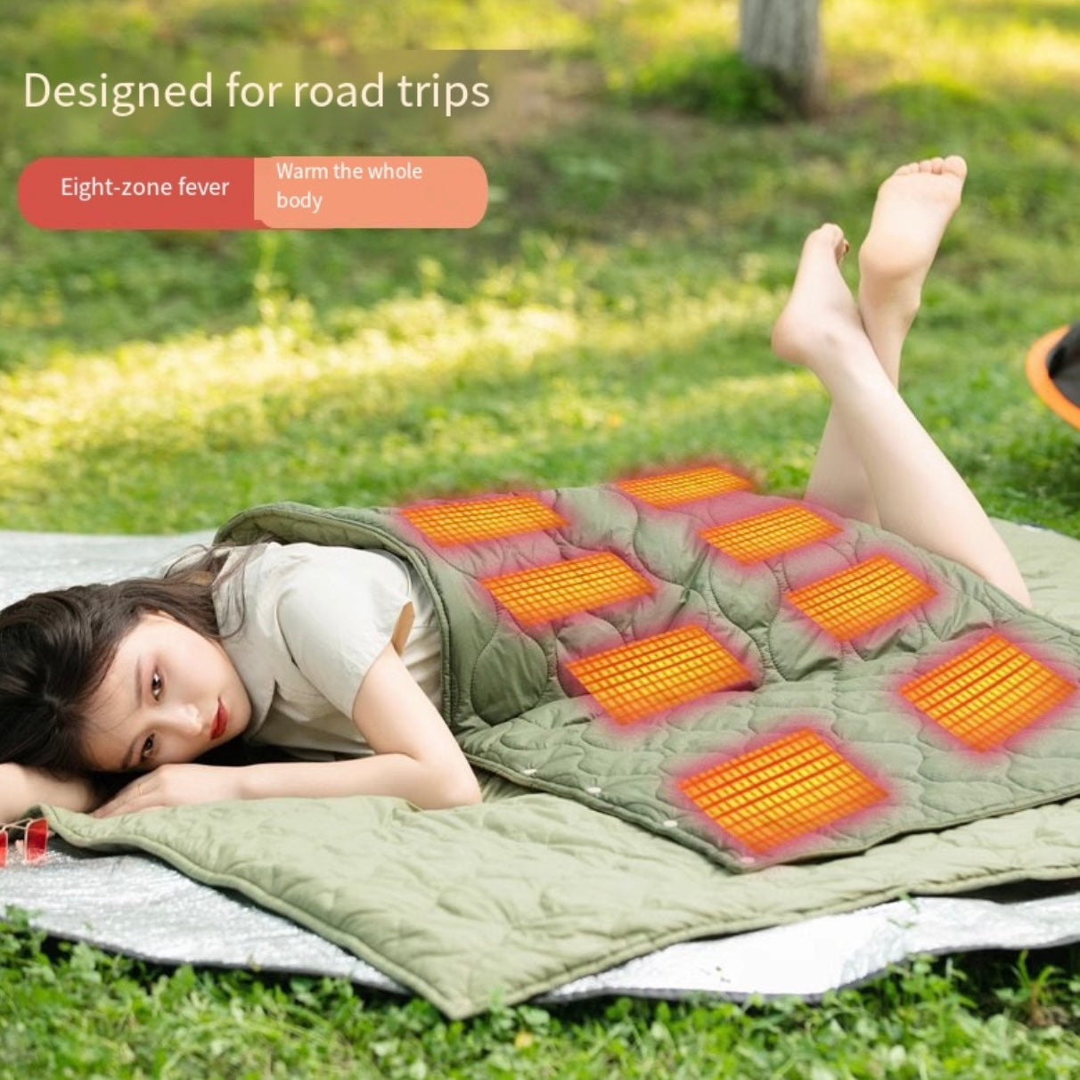 LITEGUEST Portable Outdoor USB 5V Heating Blanket Pad Sleeping Bag