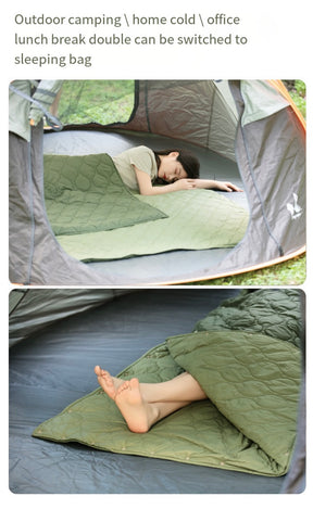 Portable Outdoor USB Heated Blanket – 5V Heating Pad & Sleeping Bag Combo for Single or Double Use