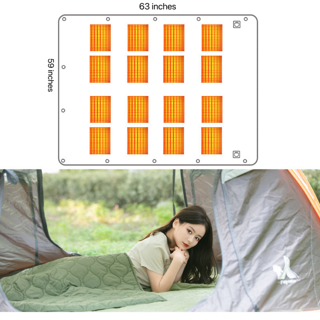 Portable Outdoor USB Heated Blanket – 5V Heating Pad & Sleeping Bag Combo for Single or Double Use