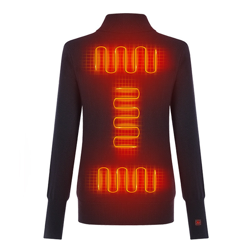 5-Zone Heated Electric Sweater Stay Warm and Cozy in winter