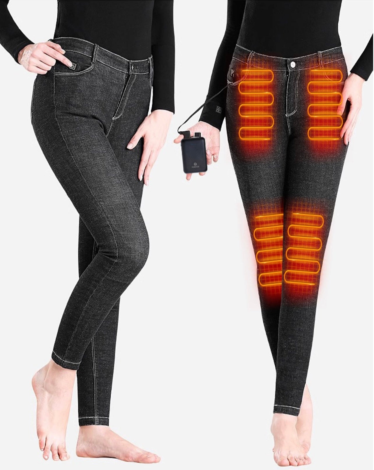 4-Zone Heated Electric Jeans Stay Warm in Style