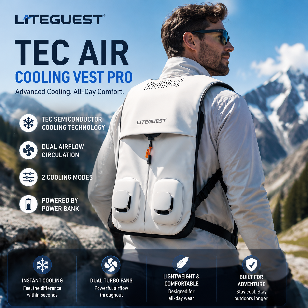 LITEGUEST TEC Air Conditioning Vest Pro