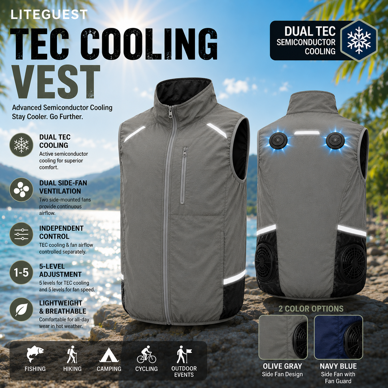 LITEGUEST TEC Cooling Vest | Advanced Semiconductor Cooling Vest