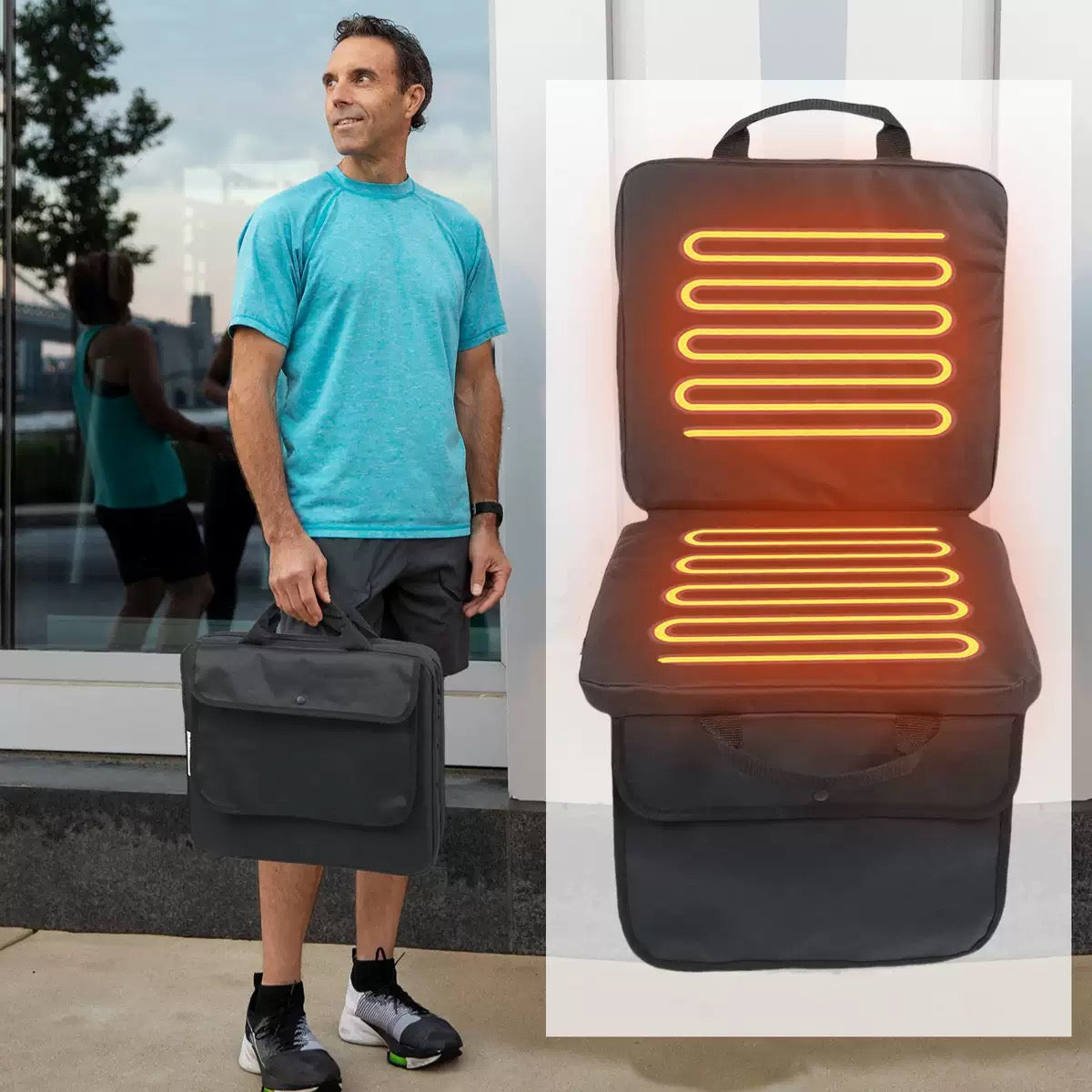 LITEGUEST USB Heated Stadium Seat Cushion